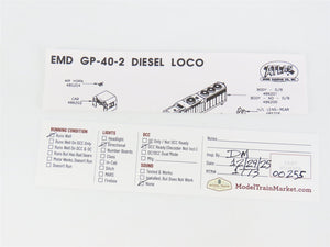 N Scale Atlas 48618 RDG Reading Lines EMD GP40-2 Diesel #3671 - Weathered