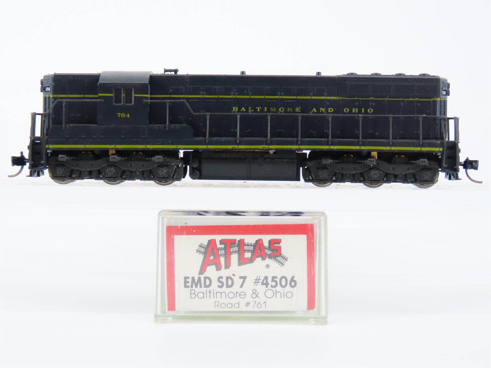 N Scale Atlas/KATO 4506 B&O Baltimore & Ohio EMD SD7 Diesel #761 w/ DCC