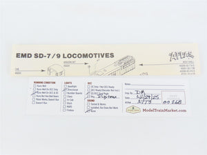 N Scale Atlas/KATO 4506 B&O Baltimore & Ohio EMD SD7 Diesel #761 w/ DCC