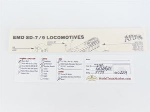 N Scale Atlas/KATO 4530 CR Conrail EMD SD9 Diesel Locomotive #6921