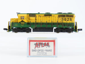 N Scale Atlas/KATO RDG Reading Lines EMD GP35 Diesel #3626 - Weathered