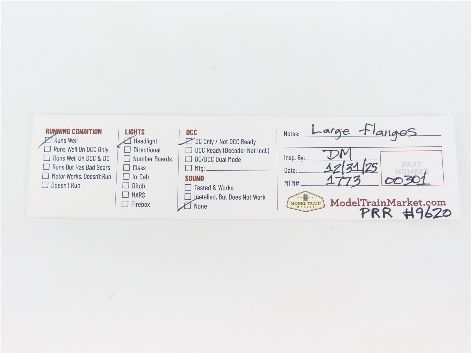 N Scale Life-Like PRR Pennsylvania ALCO FA-2 Diesel Locomotive #9620