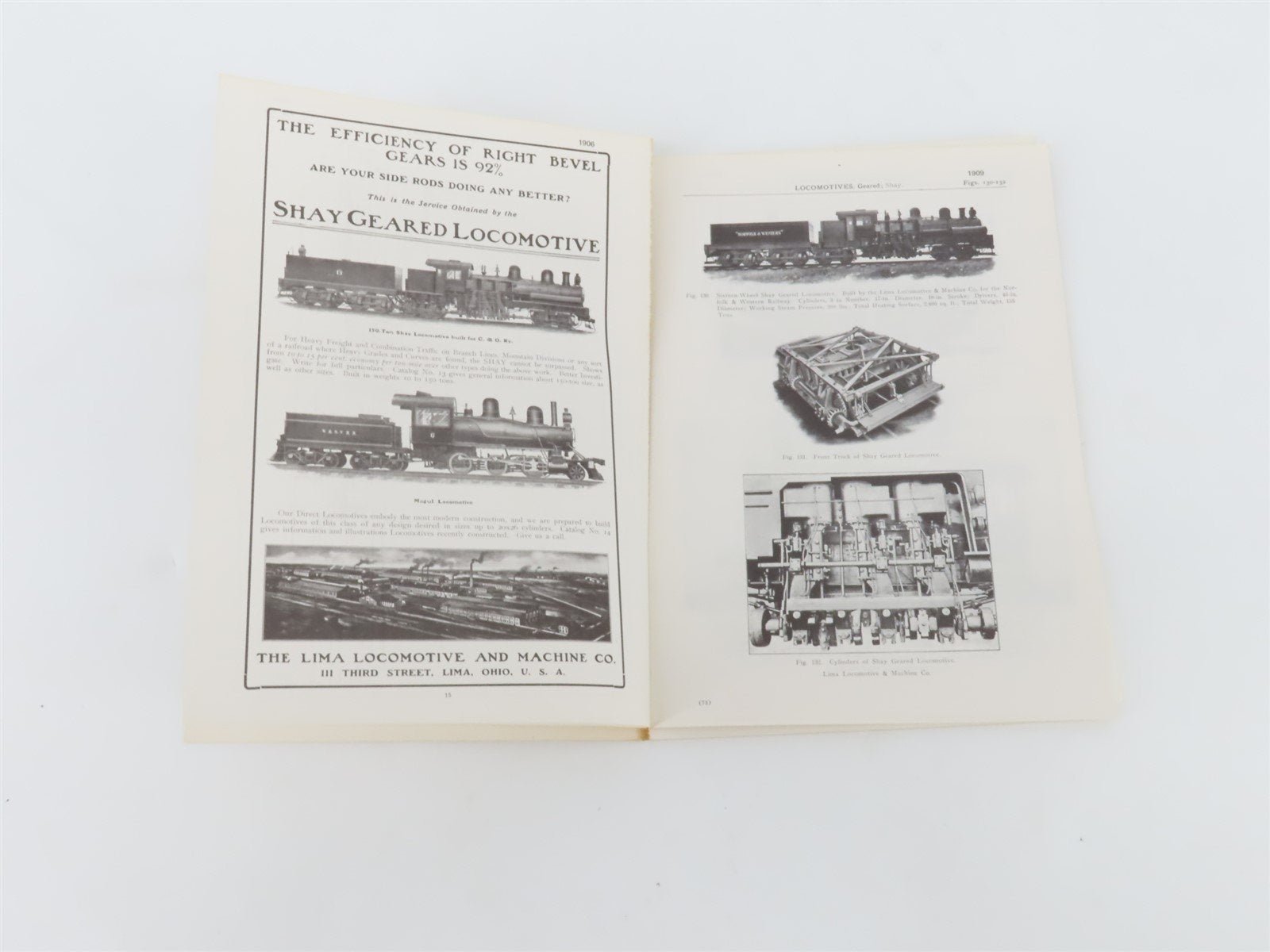 Train Shed Cyclopedia Shays And Other Geared Locos No.34 by Newton K Gregg ©1975
