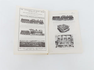 Train Shed Cyclopedia Shays And Other Geared Locos No.34 by Newton K Gregg ©1975