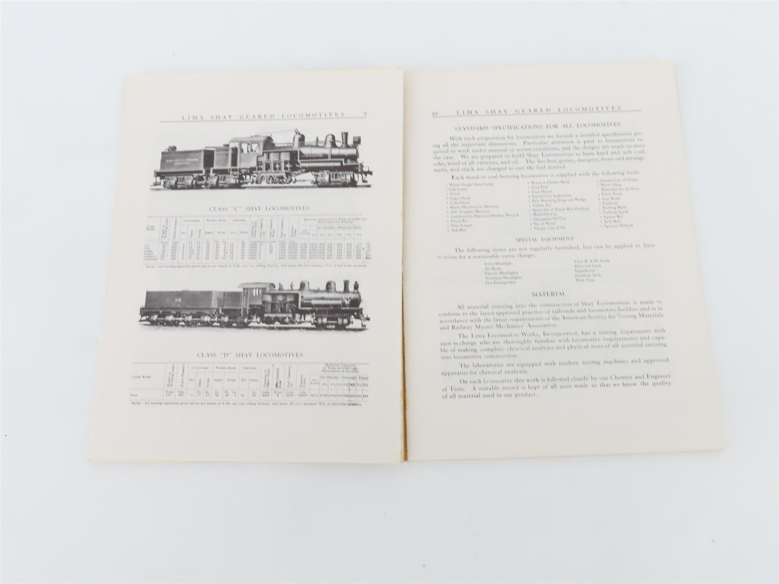 Train Shed Cyclopedia Shays And Other Geared Locos No.34 by Newton K Gregg ©1975