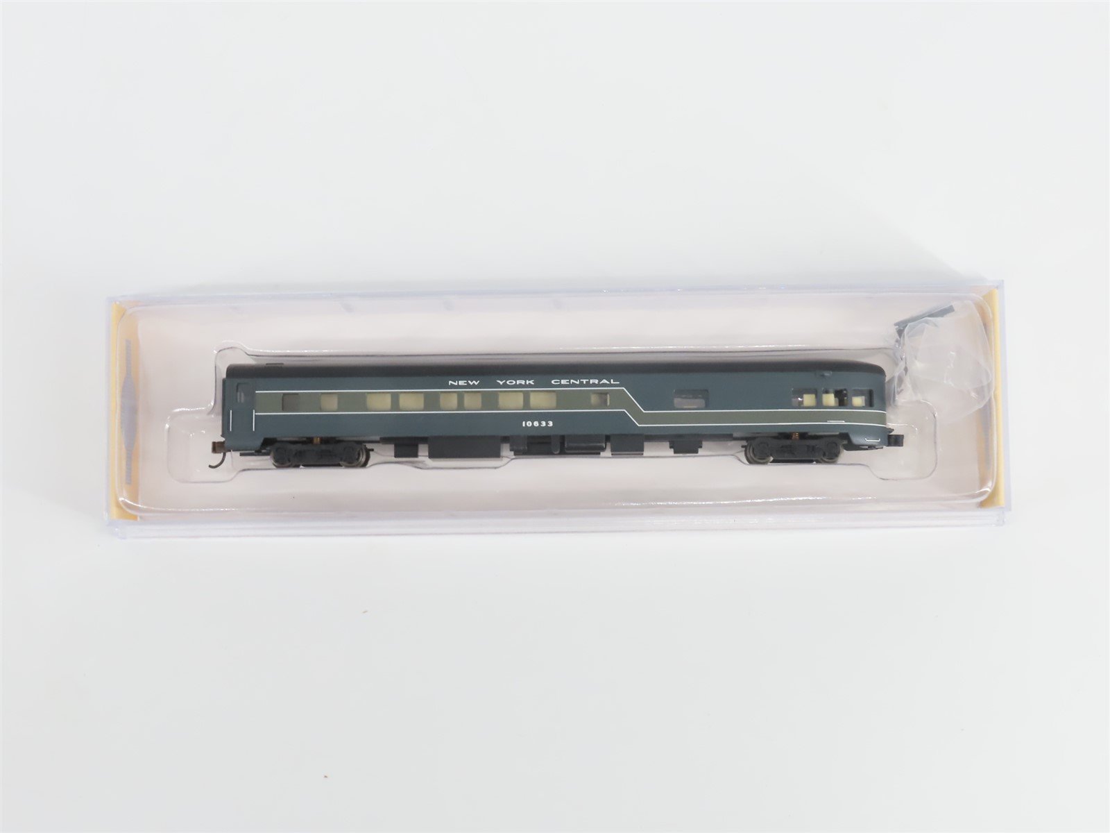 N Bachmann Silver Series 14355 NYC New York Central Observation Passenger #10633