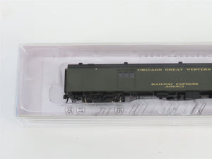 N Scale Walthers 932-55103 CGW Chicago Great Western 72' Baggage Passenger Car