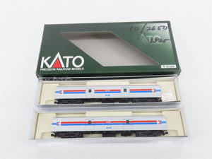 N Scale KATO #106-3512 Amtrak Phase I Baggage Passenger #1075 #1076 2-Car Set