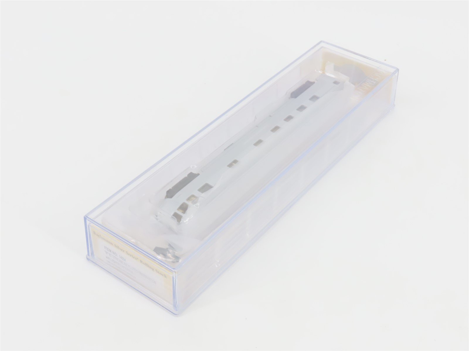 N Bachmann Silver Series 14554 Unlettered Aluminum 85' Observation Passenger Car