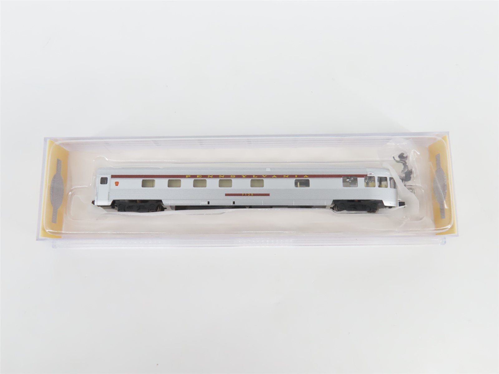 N Bachmann Silver Series 14552 PRR Pennsylvania 85' Observation Passenger #7129