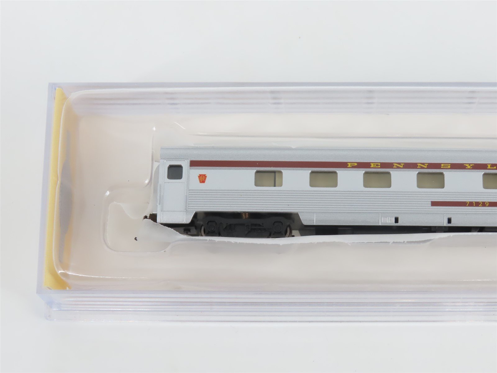 N Bachmann Silver Series 14552 PRR Pennsylvania 85' Observation Passenger #7129
