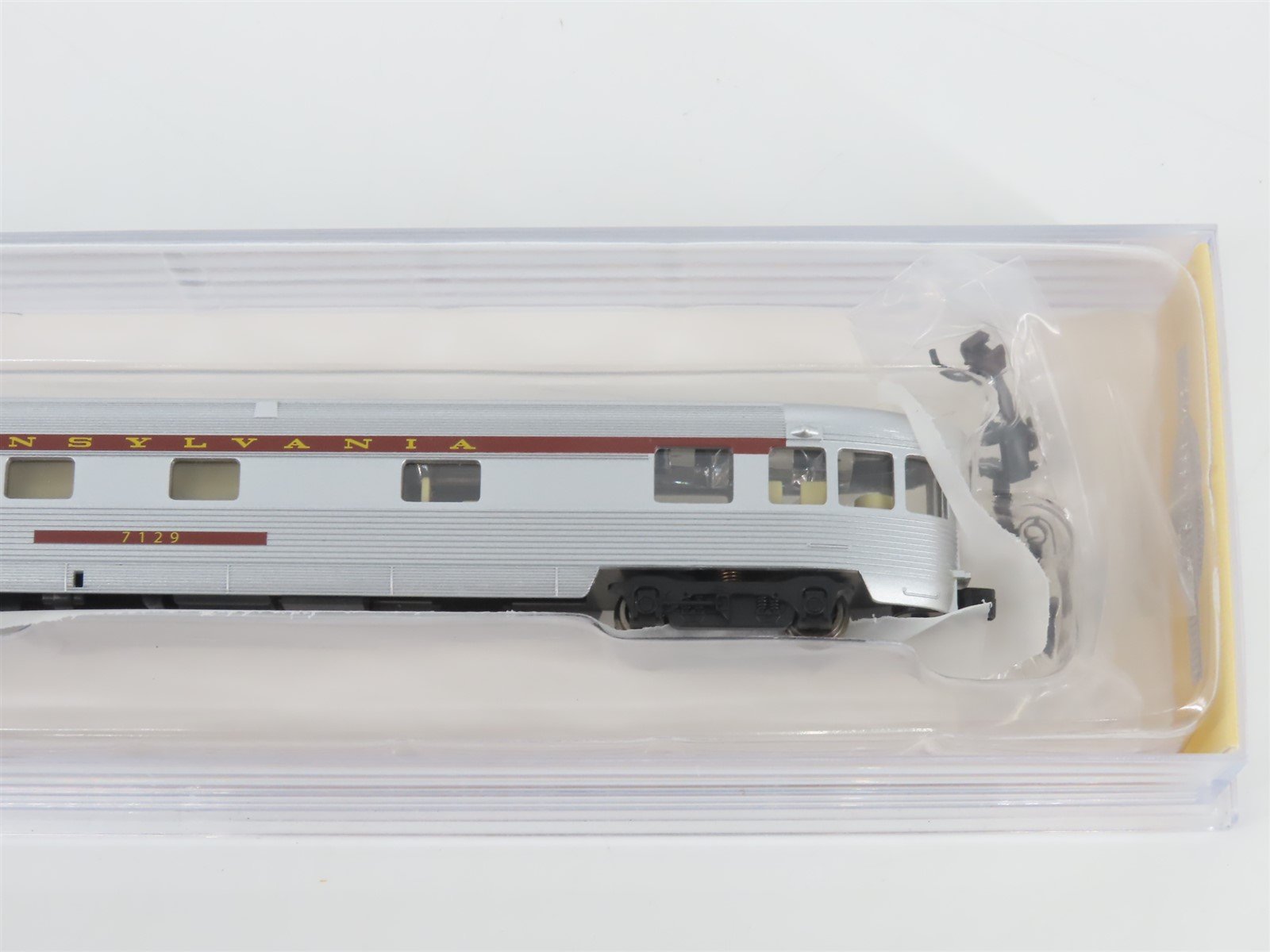 N Bachmann Silver Series 14552 PRR Pennsylvania 85' Observation Passenger #7129
