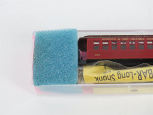 N Scale Roundhouse Kit 8509 D&RGW Rio Grande 34' Overton Coach Passenger #233