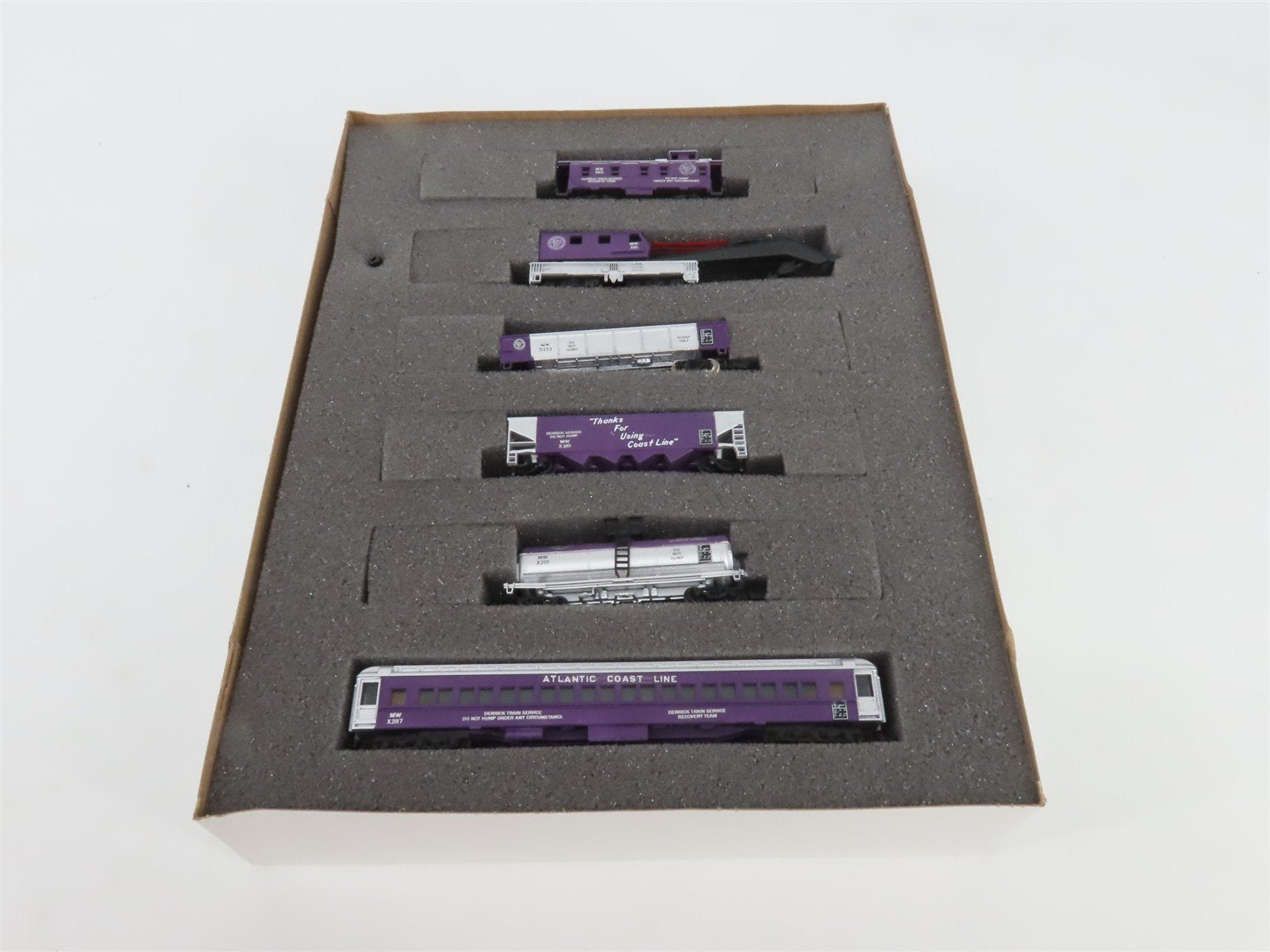 N Scale TR Shops ACL Atlantic Coast Line Maintenance 6-Car Trains Set Pro Custom