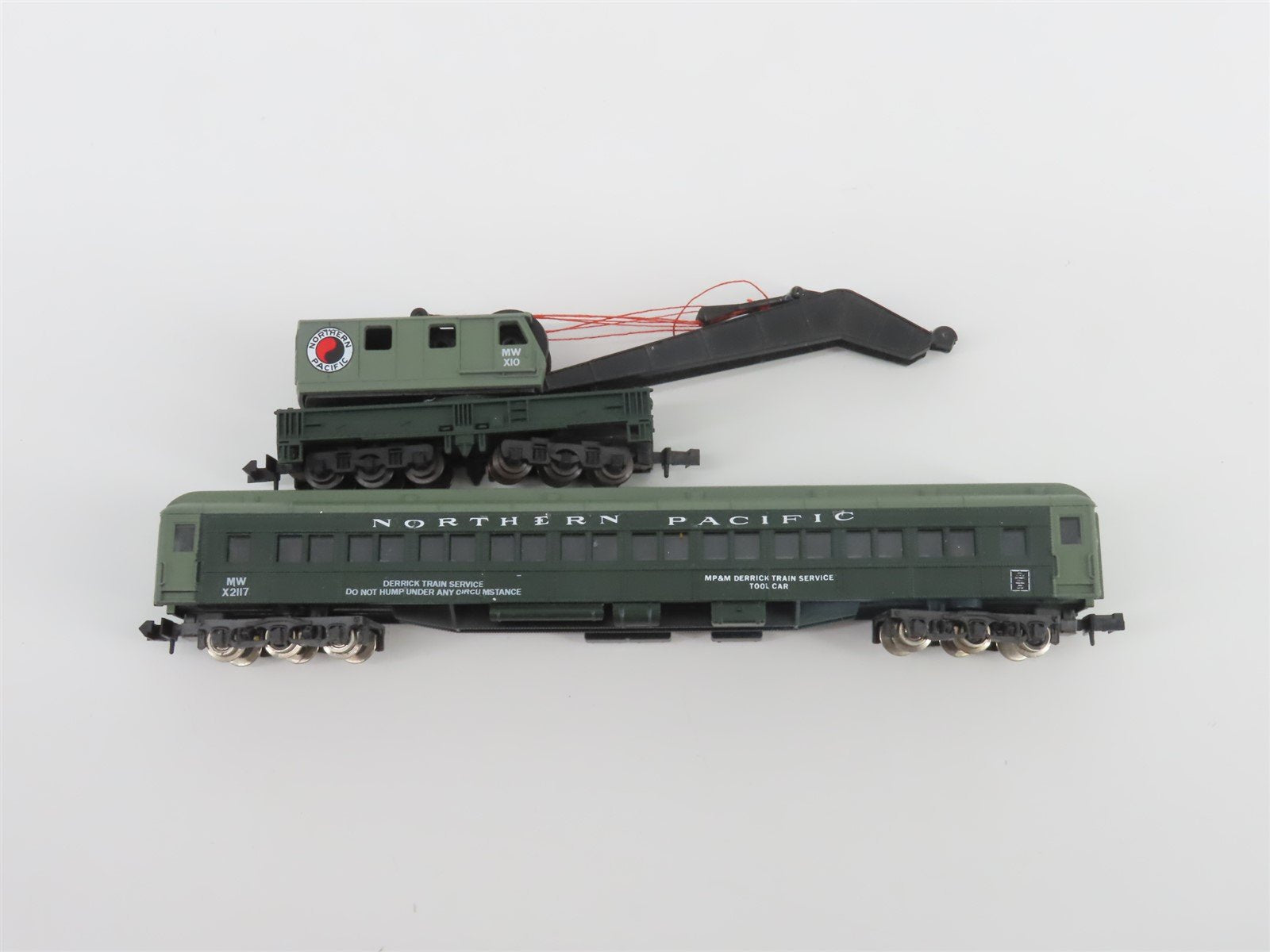 N Scale TR Shops NP Northern Pacific Maintenance 6-Car Trains Set Pro Custom