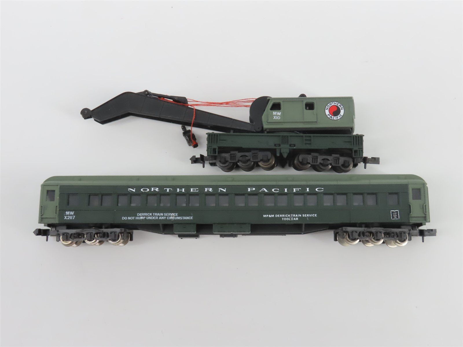 N Scale TR Shops NP Northern Pacific Maintenance 6-Car Trains Set Pro Custom