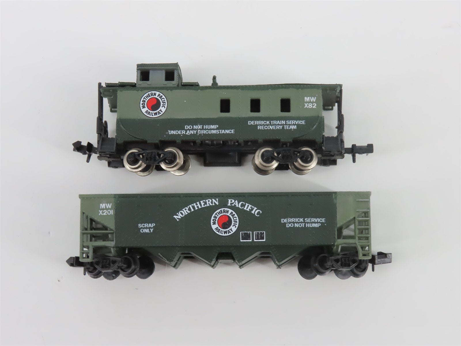N Scale TR Shops NP Northern Pacific Maintenance 6-Car Trains Set Pro Custom