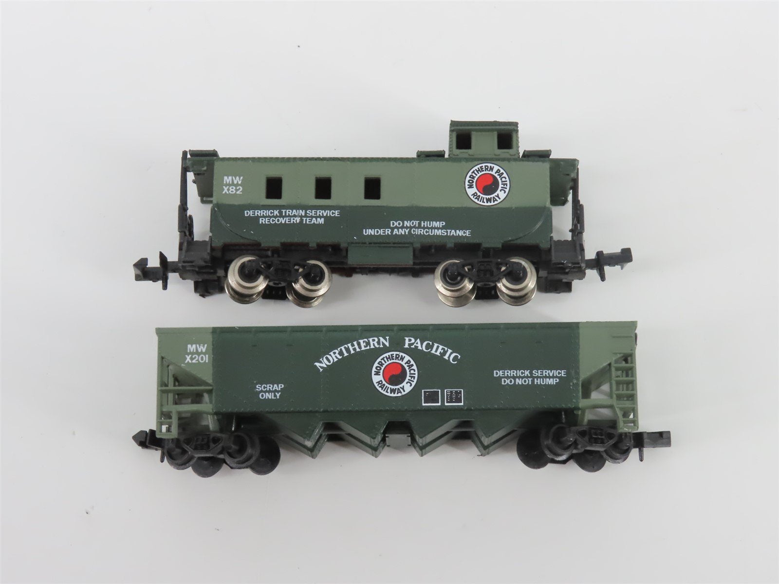 N Scale TR Shops NP Northern Pacific Maintenance 6-Car Trains Set Pro Custom