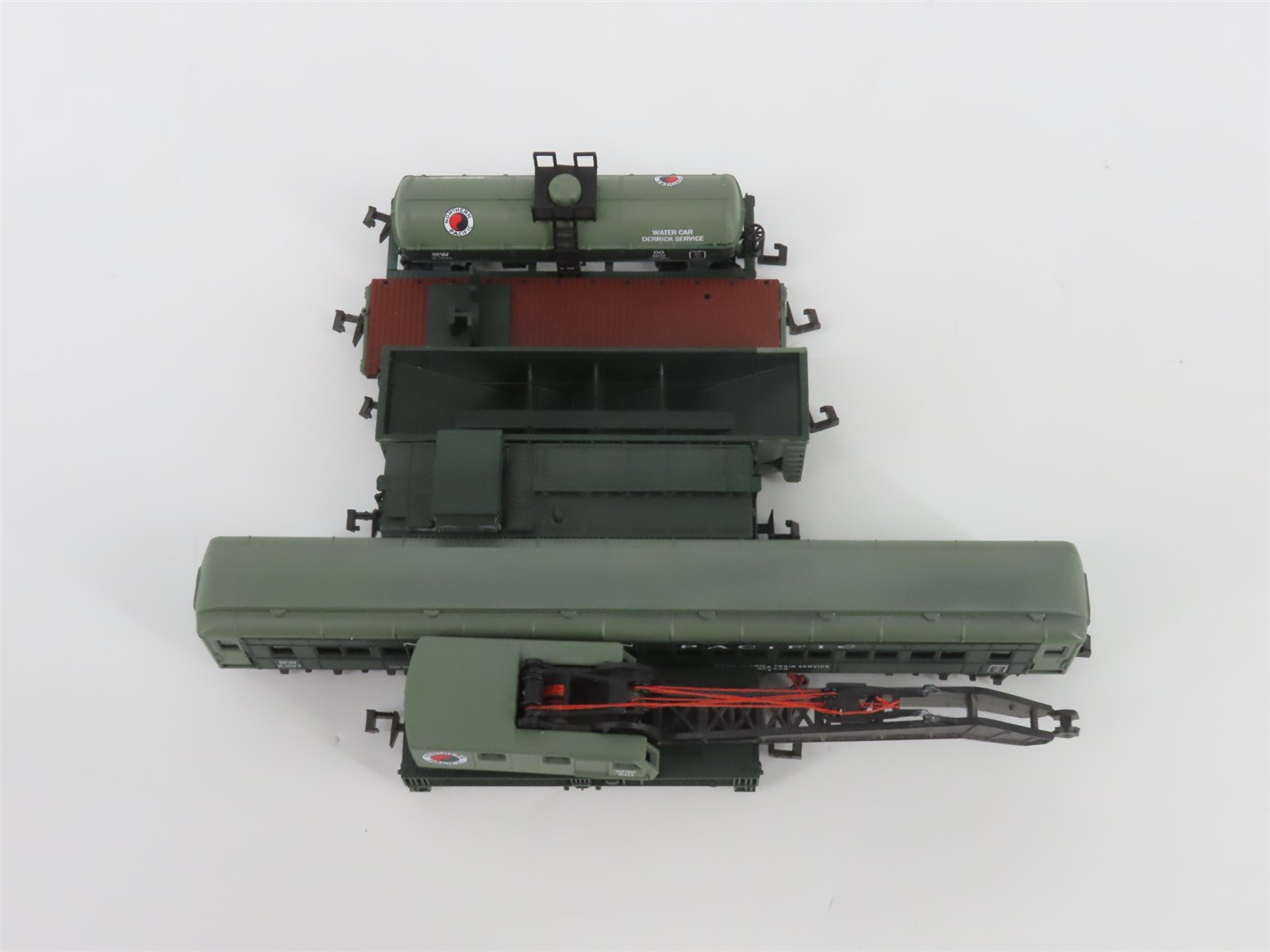 N Scale TR Shops NP Northern Pacific Maintenance 6-Car Trains Set Pro Custom