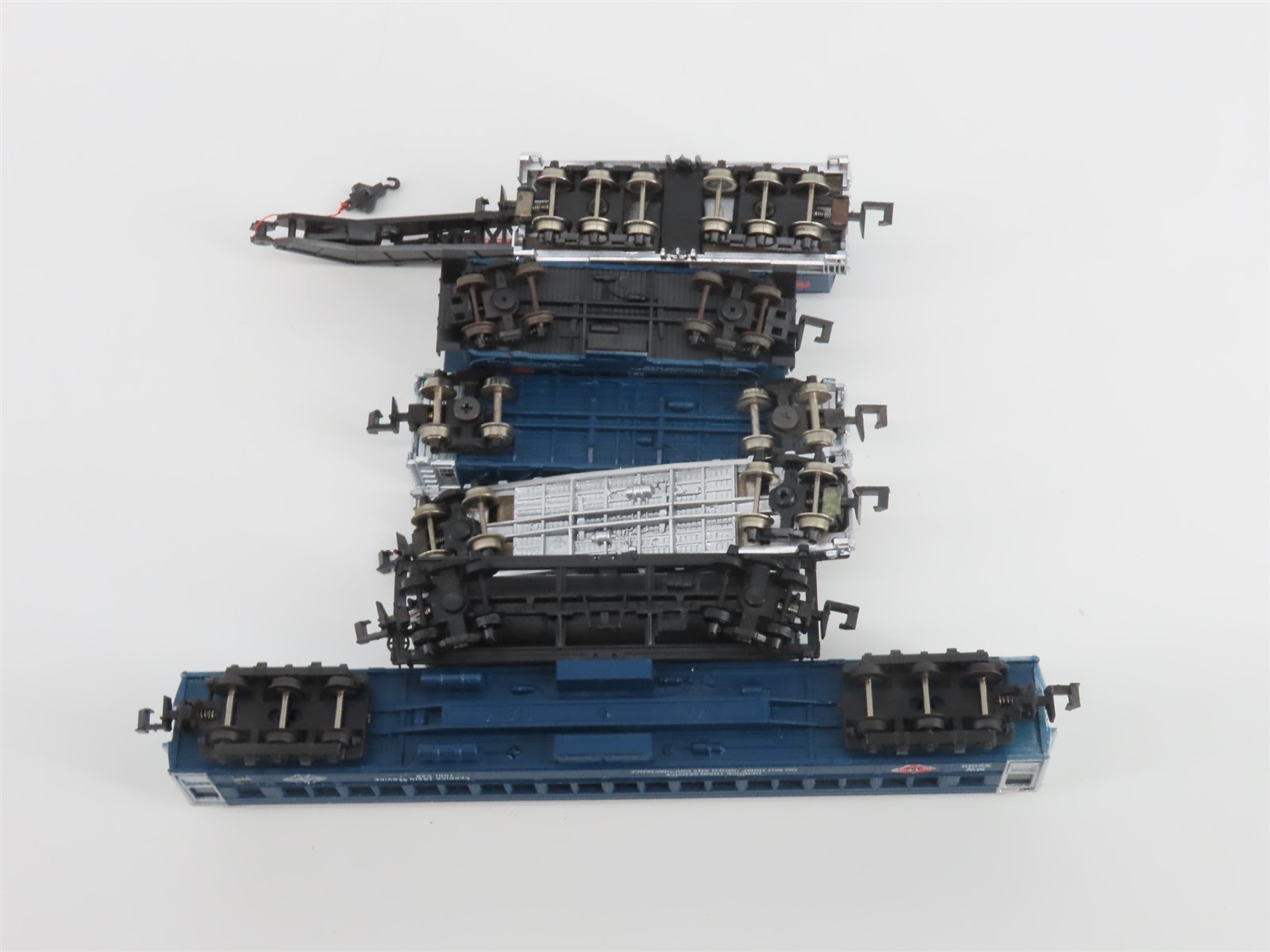 N Scale TR Shops MI Missouri Pacific Maintenance 6-Car Trains Set Pro Custom