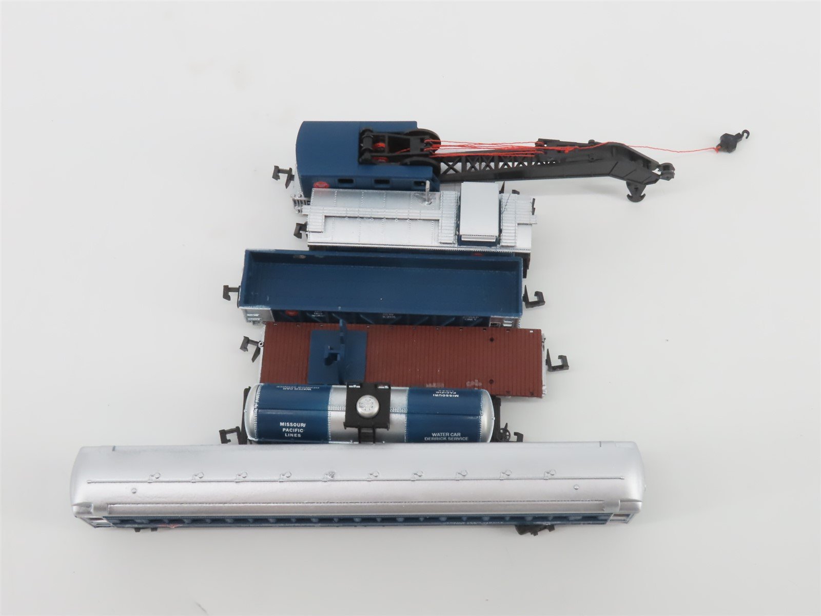 N Scale TR Shops MI Missouri Pacific Maintenance 6-Car Trains Set Pro Custom