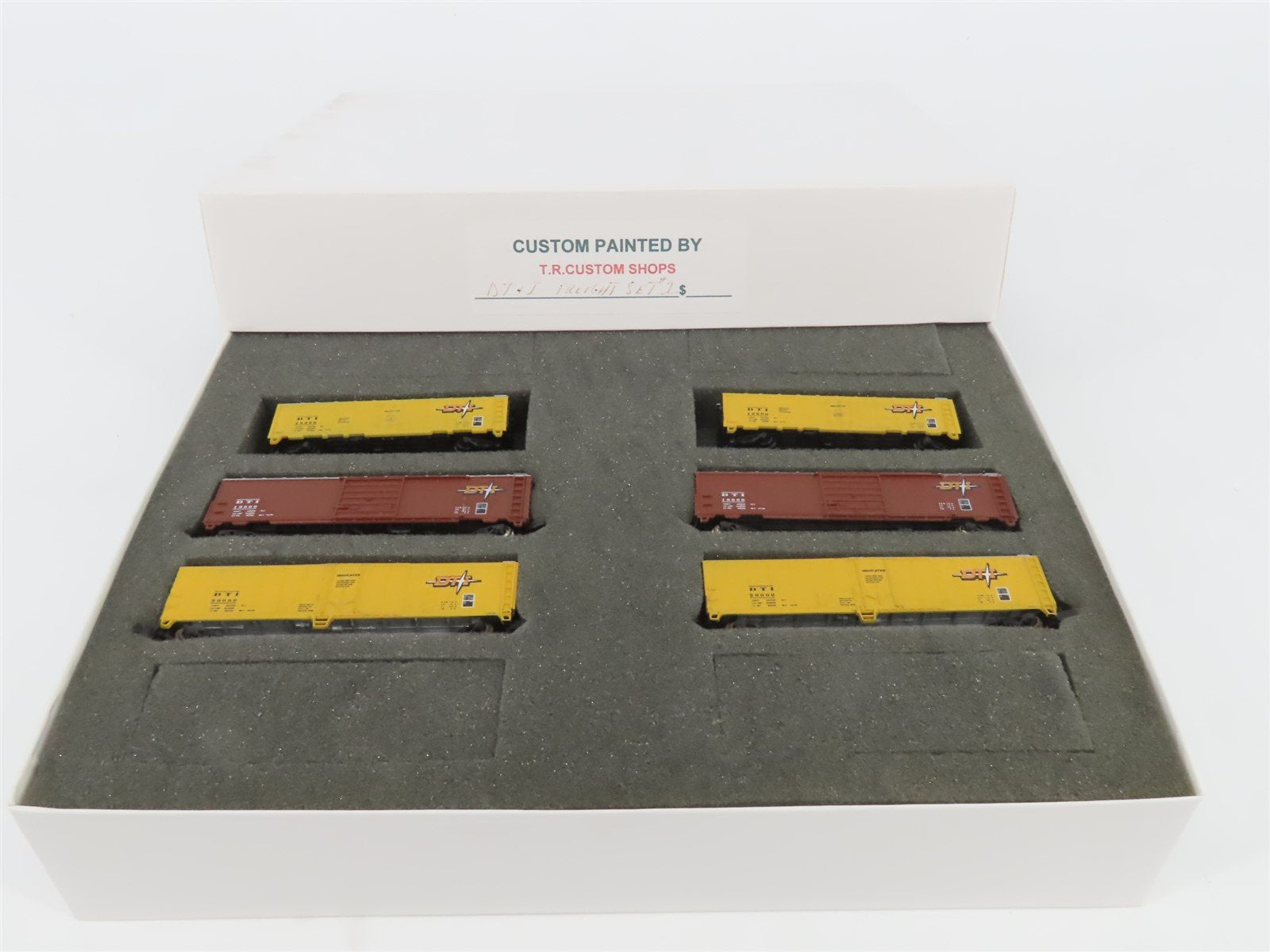 N TR Shops DT&I Detroit Toledo & Ironton 40' & 50' Boxcars 6-Pack Pro Custom
