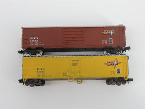N TR Shops DT&I Detroit Toledo & Ironton 40' & 50' Boxcars 6-Pack Pro Custom