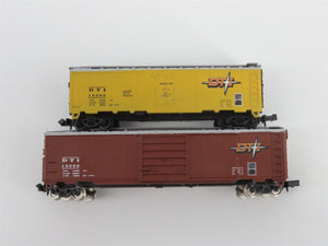 N TR Shops DT&I Detroit Toledo & Ironton 40' & 50' Boxcars 6-Pack Pro Custom
