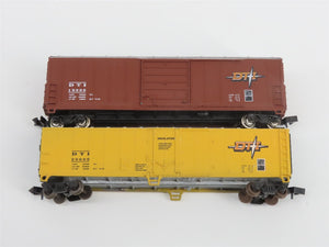 N TR Shops DT&I Detroit Toledo & Ironton 40' & 50' Boxcars 6-Pack Pro Custom