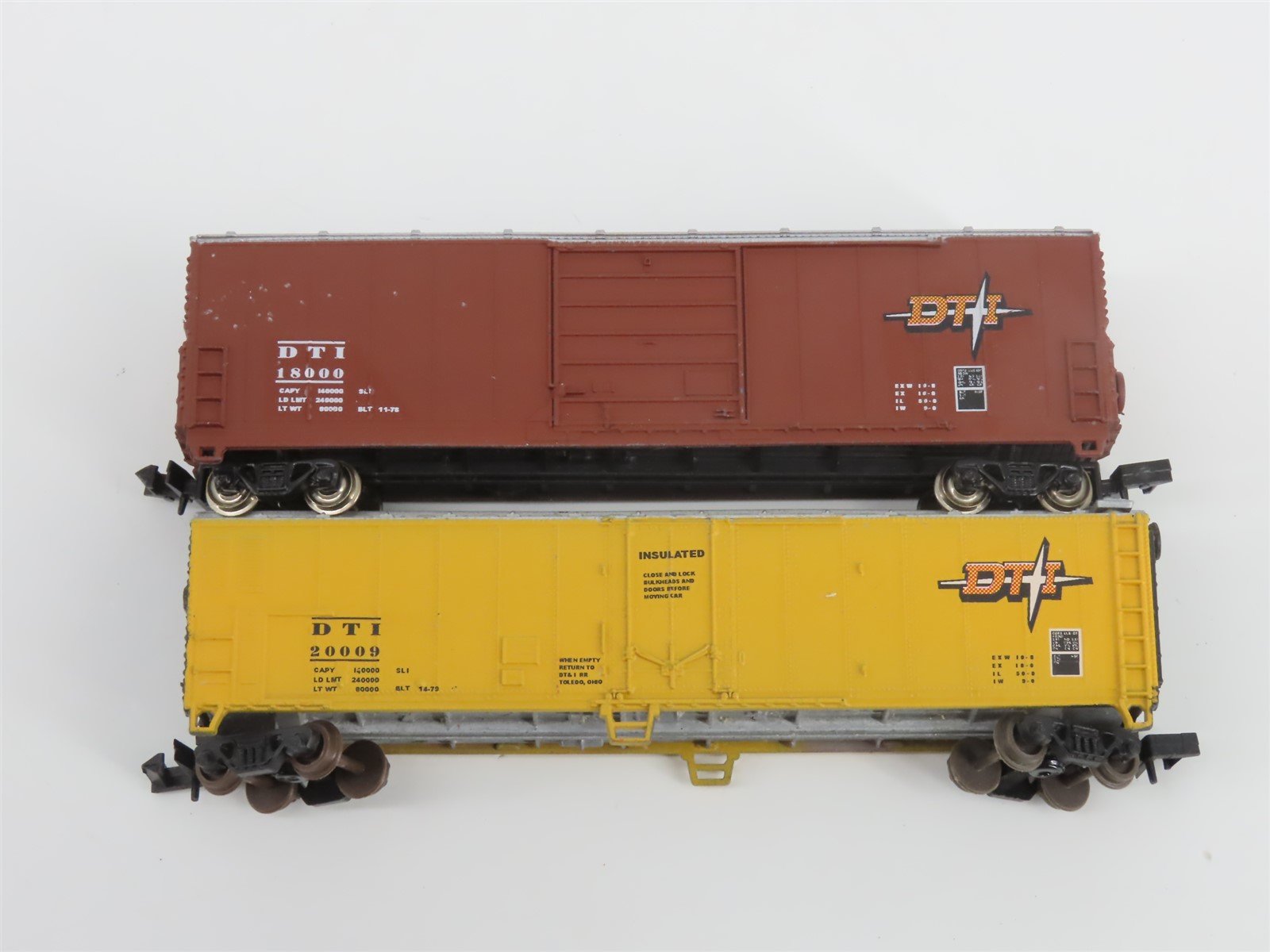 N TR Shops DT&I Detroit Toledo & Ironton 40' & 50' Boxcars 6-Pack Pro Custom