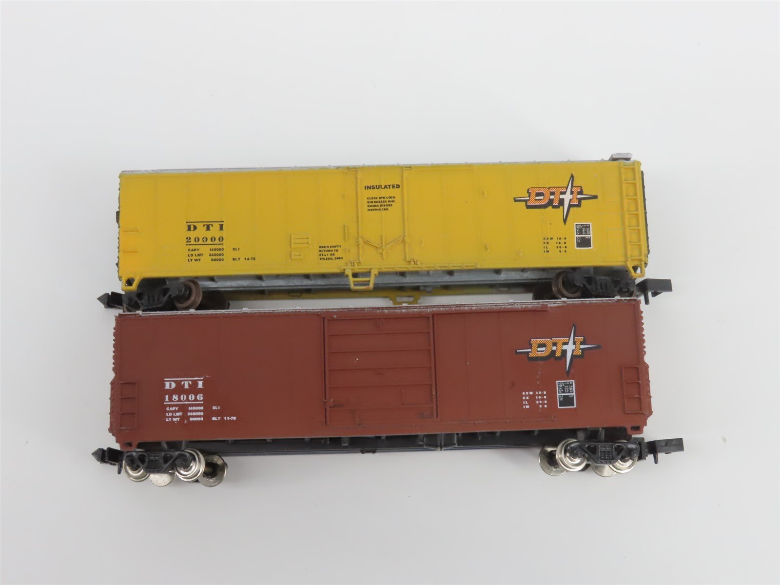 N TR Shops DT&I Detroit Toledo & Ironton 40' & 50' Boxcars 6-Pack Pro Custom