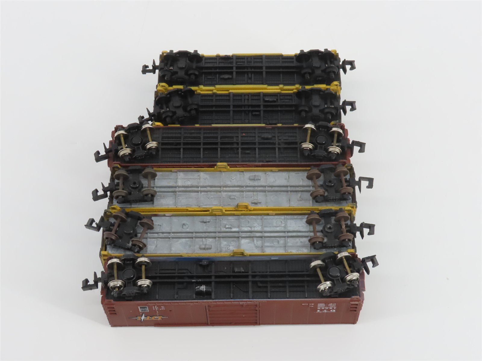 N TR Shops DT&I Detroit Toledo & Ironton 40' & 50' Boxcars 6-Pack Pro Custom
