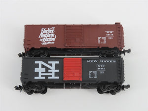 N Scale TR Shops NH New Haven Assorted Scheme 40' Boxcars 6-Pack Pro Custom