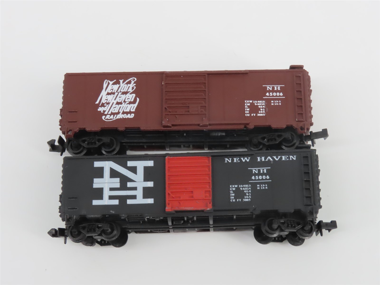 N Scale TR Shops NH New Haven Assorted Scheme 40' Boxcars 6-Pack Pro Custom