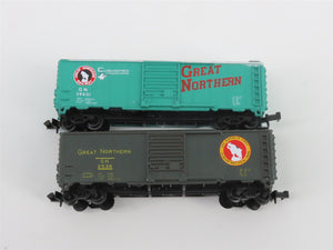 N TR Shops GN Great Northern Assorted Scheme 40' Boxcars 6-Pack Pro Custom