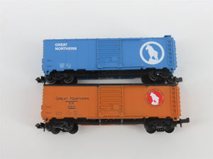 N TR Shops GN Great Northern Assorted Scheme 40' Boxcars 6-Pack Pro Custom