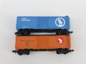 N TR Shops GN Great Northern Assorted Scheme 40' Boxcars 6-Pack Pro Custom