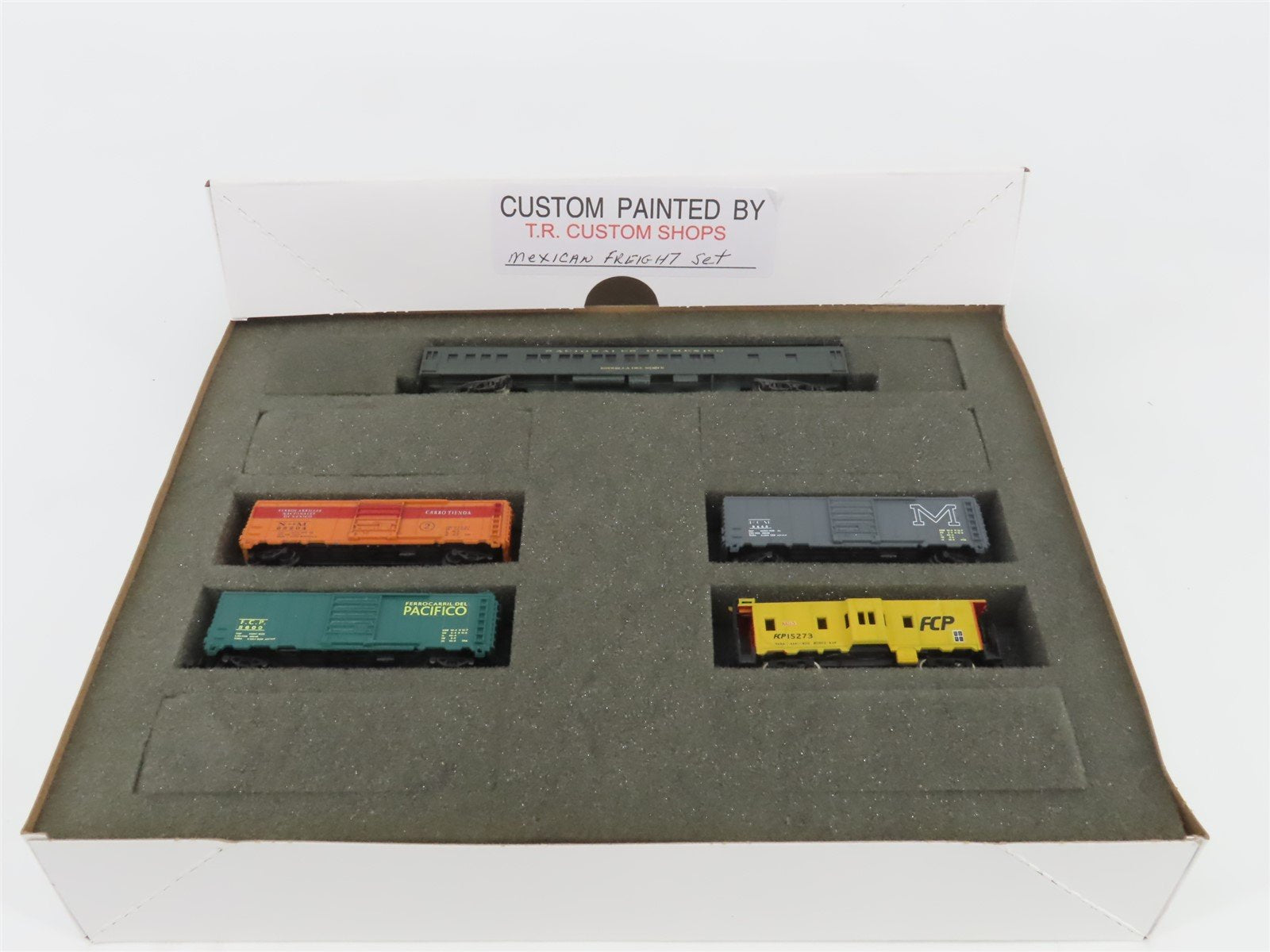 N Scale TR Shops FCP Nacionales de Mexico Passenger/Freight 5-Pack Pro Custom