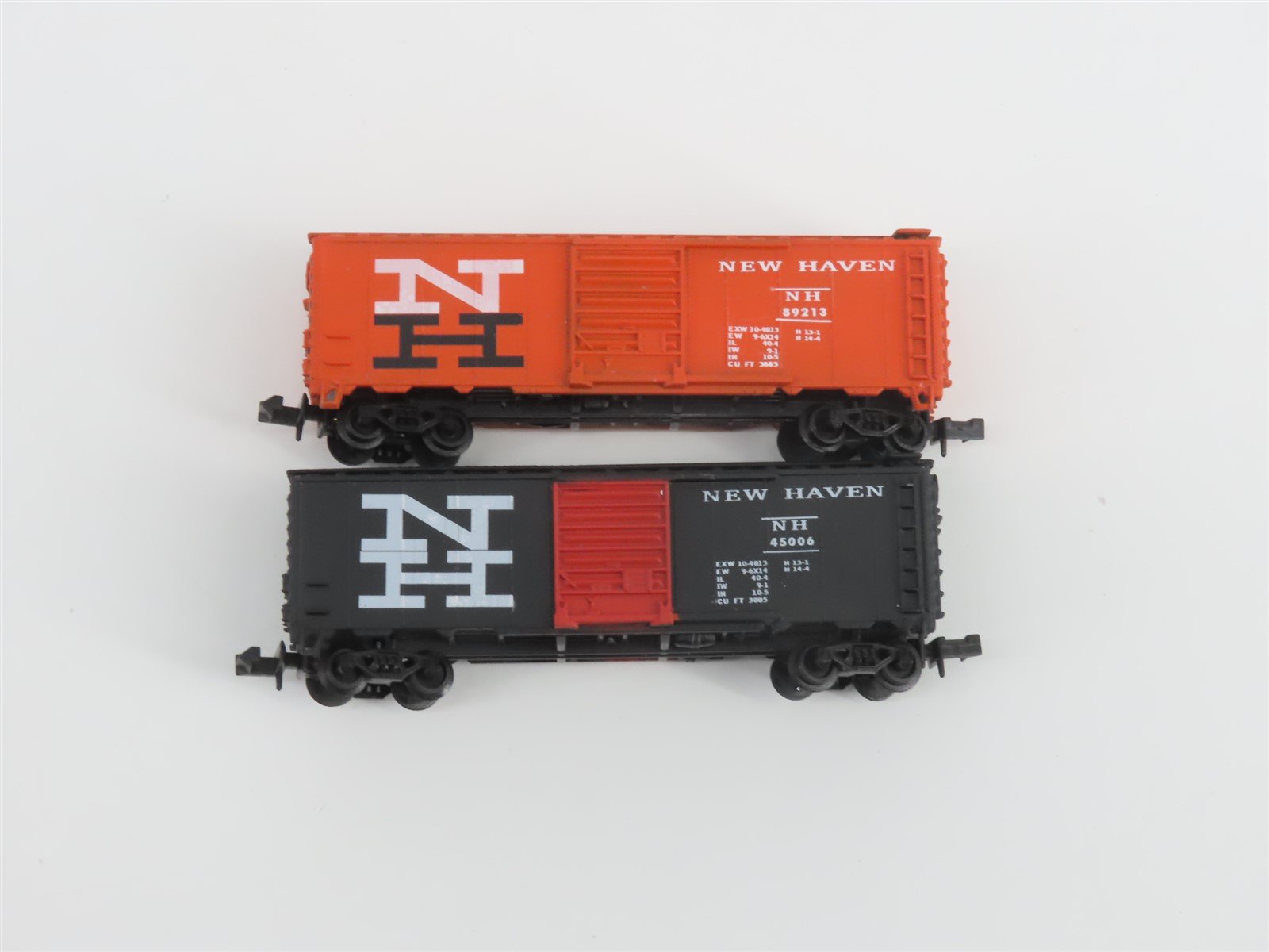 N Scale TR Shops NH New Haven Assorted Paint Scheme 40' Boxcar 6-Pack Pro Custom