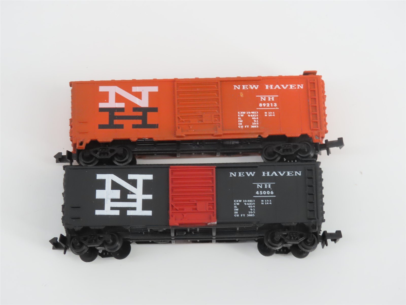 N Scale TR Shops NH New Haven Assorted Paint Scheme 40' Boxcar 6-Pack Pro Custom