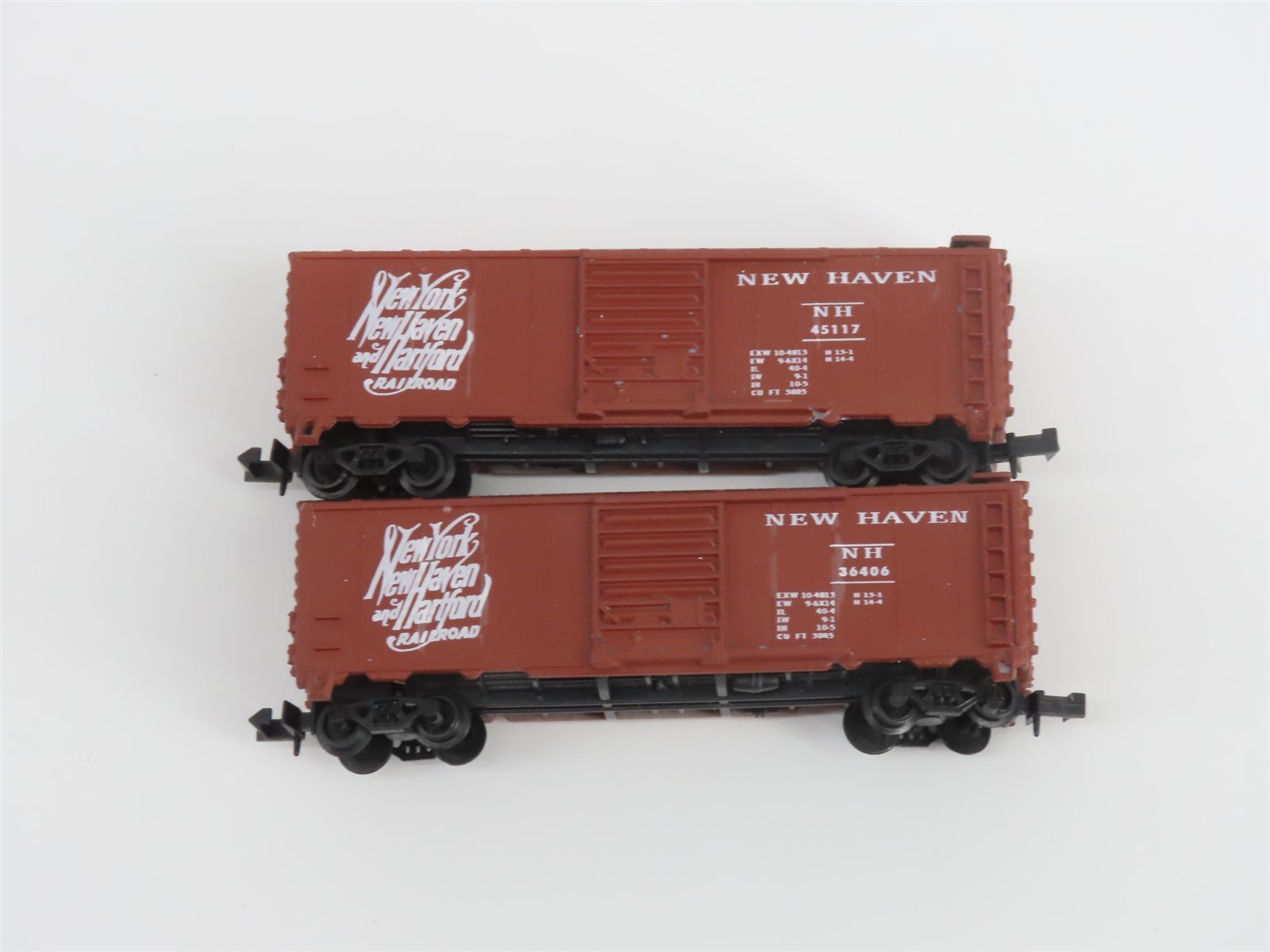 N Scale TR Shops NH New Haven Assorted Paint Scheme 40' Boxcar 6-Pack Pro Custom