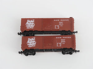 N Scale TR Shops NH New Haven Assorted Paint Scheme 40' Boxcar 6-Pack Pro Custom
