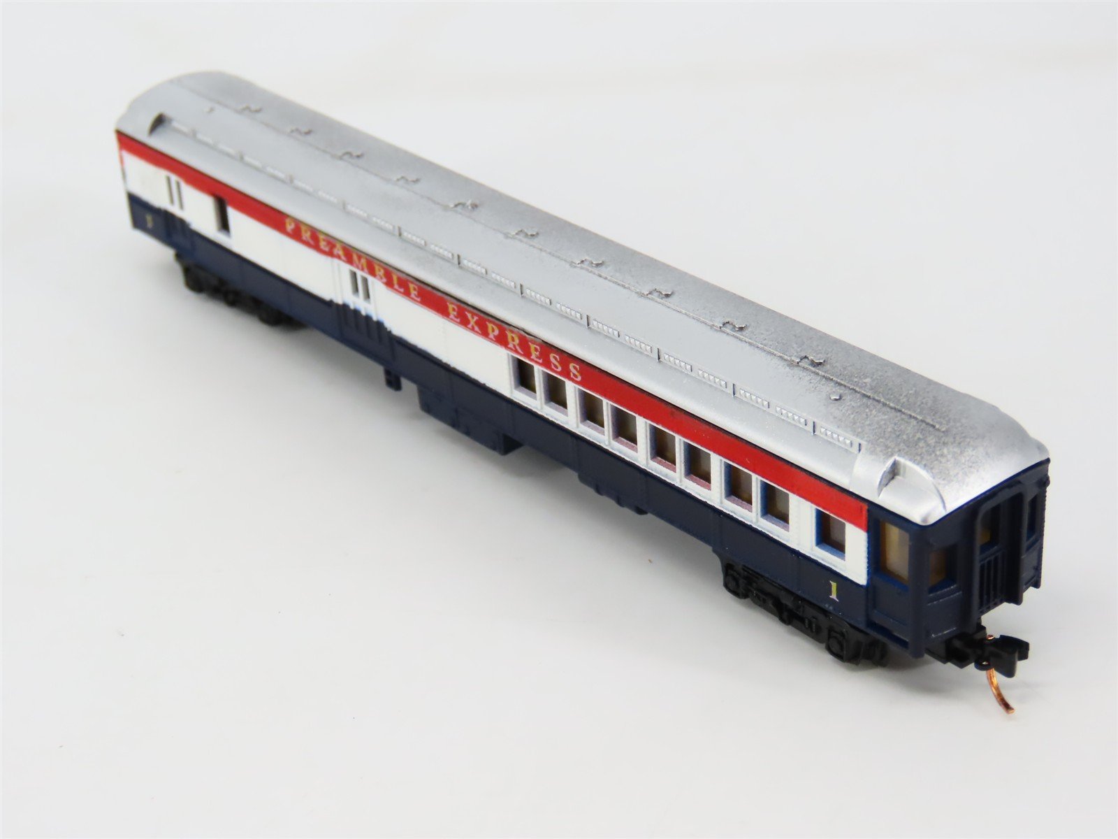 N Scale T.R. Custom Shops Preamble Express 4-Car Passenger Set - PRO CUSTOM