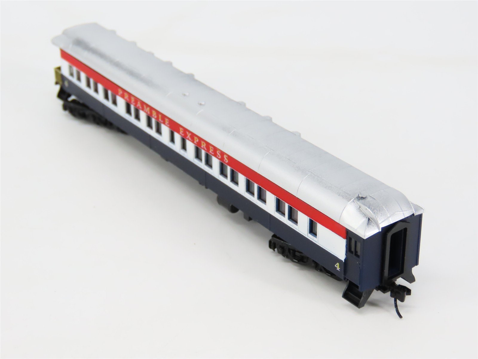 N Scale T.R. Custom Shops Preamble Express 4-Car Passenger Set - PRO CUSTOM