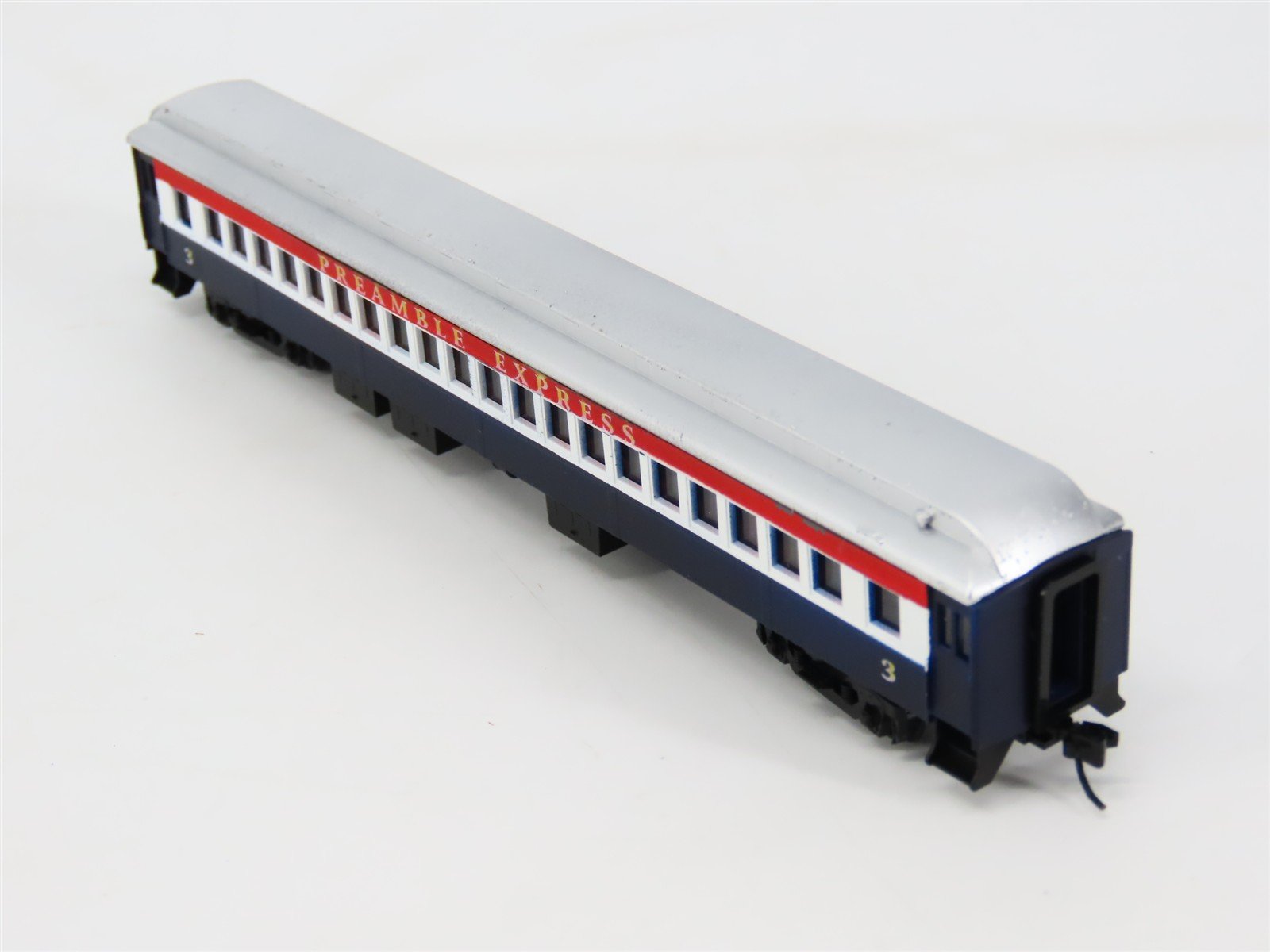 N Scale T.R. Custom Shops Preamble Express 4-Car Passenger Set - PRO CUSTOM