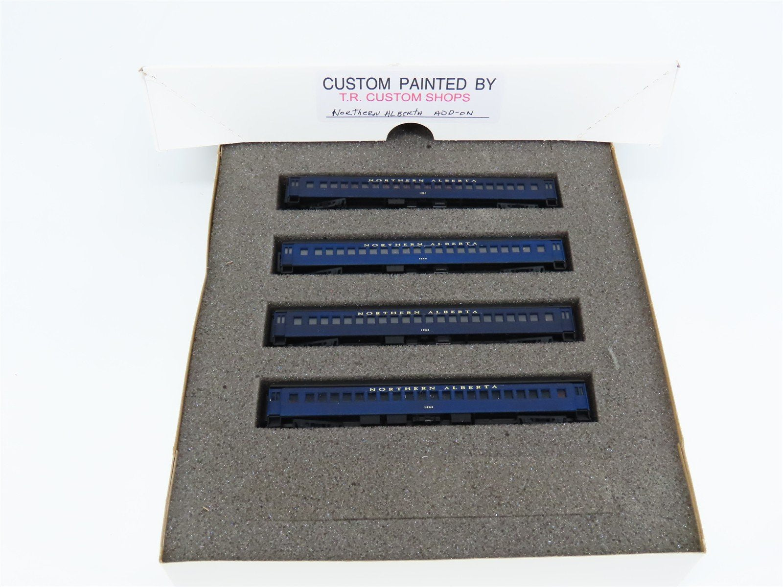 N Scale TR Custom Shops Northern Alberta 4-Car Passenger Set - PRO CUSTOM
