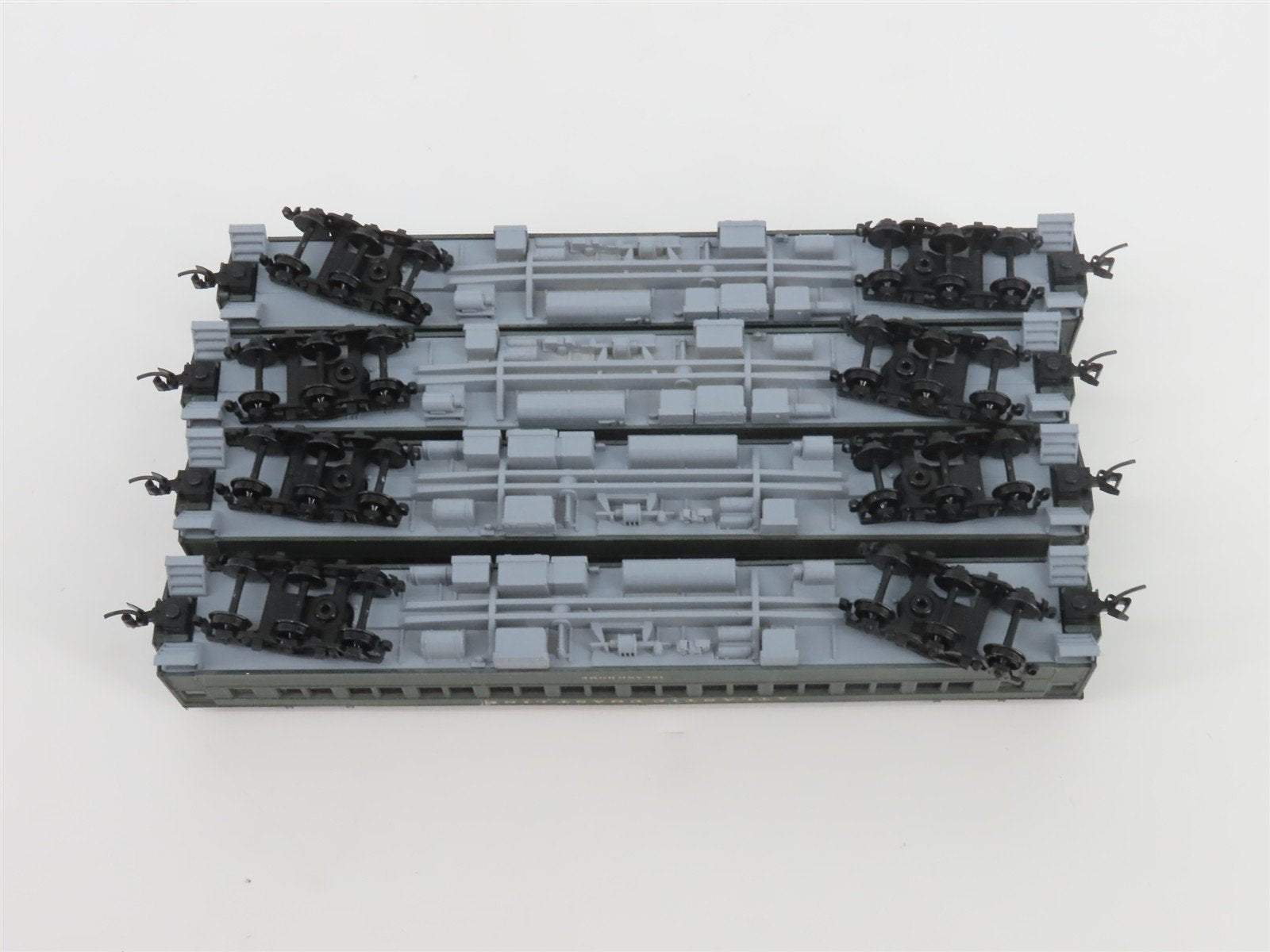 N Scale TR Shops ACL Atlantic Coast Line Coach Passenger Car 4-Pack Pro Custom
