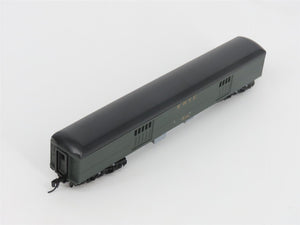 N Scale TR Shops Erie Railway Baggage/Coach/Obs Passenger Car 4-Pack Pro Custom