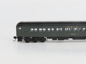 N Scale TR Shops Erie Railway Baggage/Coach/Obs Passenger Car 4-Pack Pro Custom