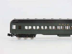 N Scale TR Shops Erie Railway Baggage/Coach/Obs Passenger Car 4-Pack Pro Custom